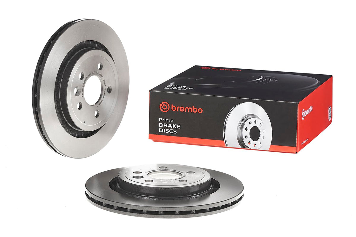 BREMBO 09958711C02 Brembo 09.9587.11 UV Coated Pillar Vented Rear Brake Rotor VOLVO/VOLVO (CHANGAN)/VOLVO ASIA OE# 30769060