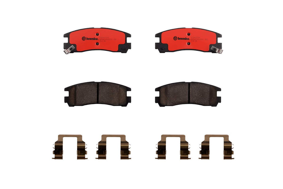 BREMBO P54012N Brembo P54012N Premium Ceramic Rear Disc Brake Pad Set CHRYSLER/DODGE/HYUNDAI/MITSUBISHI/MITSUBISHI (SOUEAST) OE# MR389578