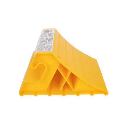 CAMCO 44492 Camco Super Wheel Chock for Trailers & RVs - Large, Heavy Duty Trailer Wheel Chock Constructed of Durable Plastic w/UV inhibitors - Use w/Tires Up to 29-inches - Re-Hitch in Confidence – 44492