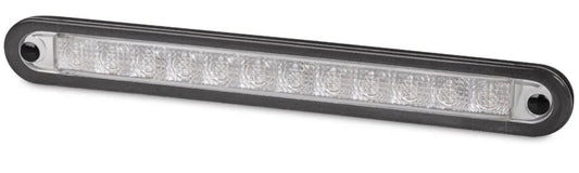 HELLA 959073001 Hella 959073001 '9073 Series' White 1" x 10" 12V DC Recess Mount LED Strip Light with Clear Lens and Wide Rim