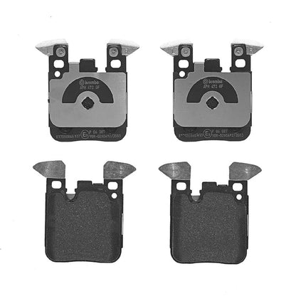 BREMBO P06087 Brembo P06087 Low-Met Rear Disc Brake Pad Set BMW/BMW (BRILLIANCE) OE# 34216887576