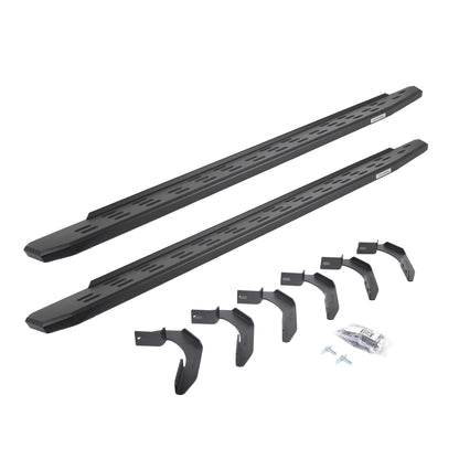 GO RHINO 69612680PC Go Rhino RB30 Running Boards & Brackets | Galvanized Steel, Textured Black | 69612680PC | Fits 2004-2014 Ford F-150 Super Cab Pickup
