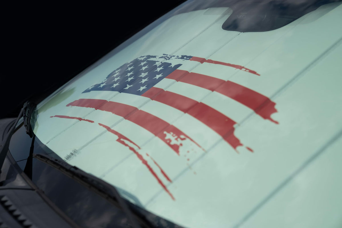 COVERCRAFT UVD11998WHUVD002 Covercraft American Flag UVS100 Sunshade 2025-2026 Ram 2500/3500/4500/5500