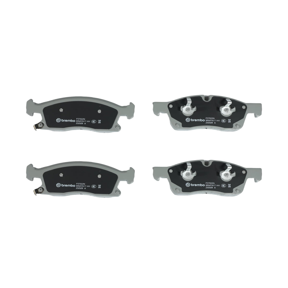 BREMBO P37022N Brembo P37022N Premium Ceramic Front Disc Brake Pad Set JEEP OE# 00K68052370AD