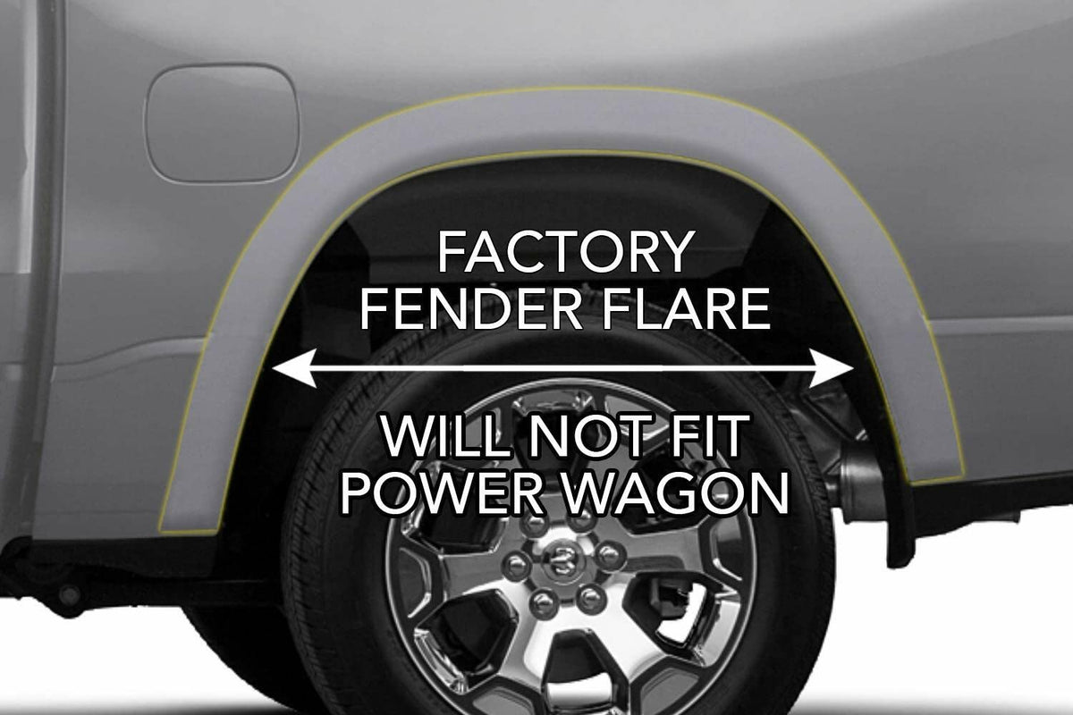 Husky Liners 59051 Husky Liners Custom Mud Guards – Fits 2019-2026 Dodge Ram 2500/3500 with Single Rear Wheels & OEM Fender Flares – Rear Set, 2-pc Black - 59051