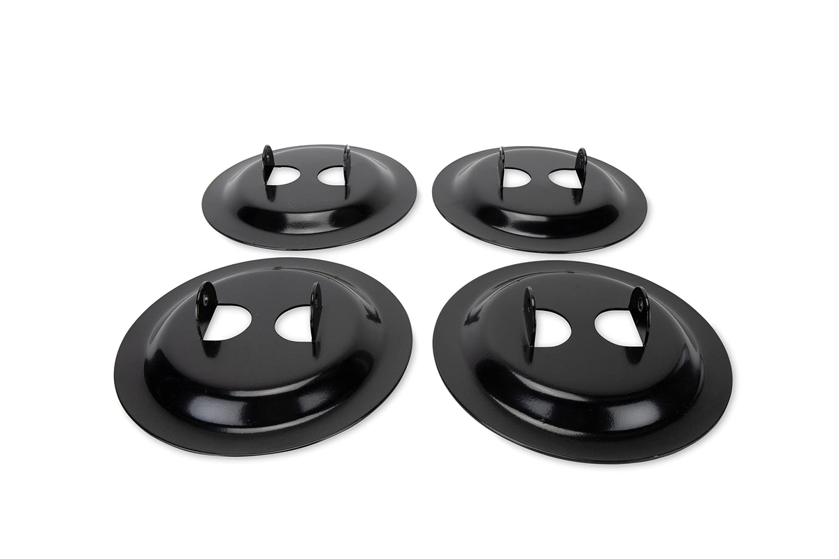 CAMCO 57883 Camco Heavy-Duty RV Stabilizing Jack Base Pads - Provides Greater Jack Stability - Made of Black Powder-Coated Durable Steel - 4-Pack (57883)