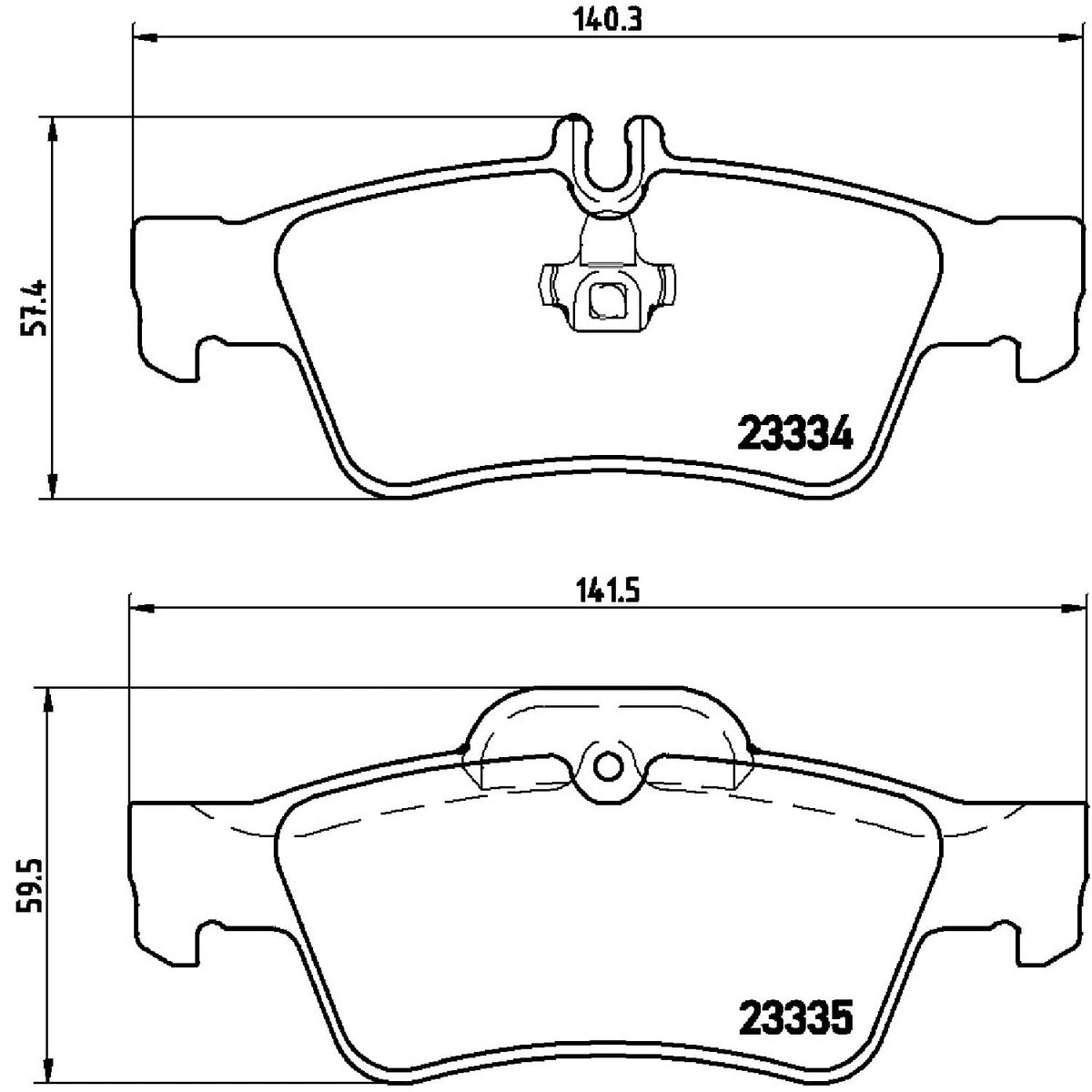 BREMBO P50052 Brembo P50052 Low-Met Rear Disc Brake Pad Set MERCEDES-BENZ/MERCEDES-BENZ (BBDC) OE# 0064200120