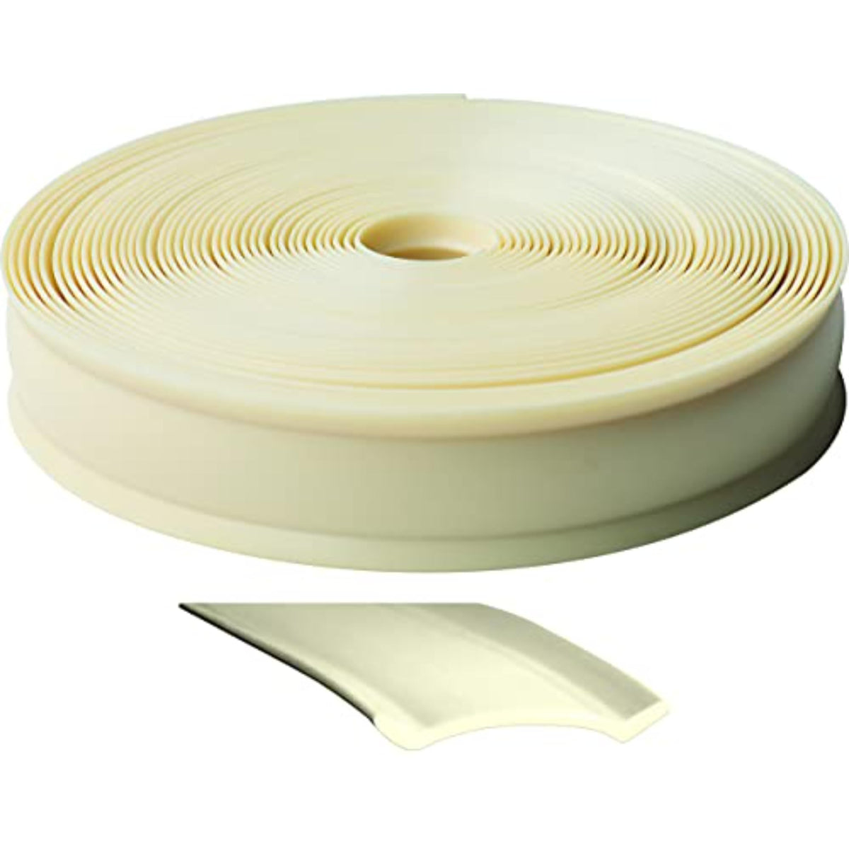 RV DESIGNER E463 RV Designer 1in Wide Vinyl Trim Insert for RVs - Flexible Molding, Exterior Use, and Roof Edge Molding - Ideal for Travel Trailers and Campers, Heavy Duty, 100 Foot Roll, C-White