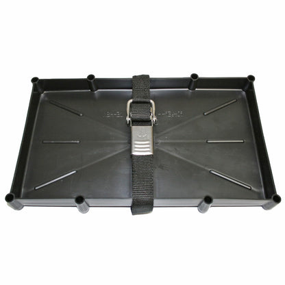 T-H MARINE NBH-31-SSC-DP T-H Marine Battery Holder Tray with Stainless Steel Buckle for 31 Series Batteries - Durable Marine & RV Battery Holder with Secure Buckle & Easy Installation, Corrosion Resistant, NMMA Certified