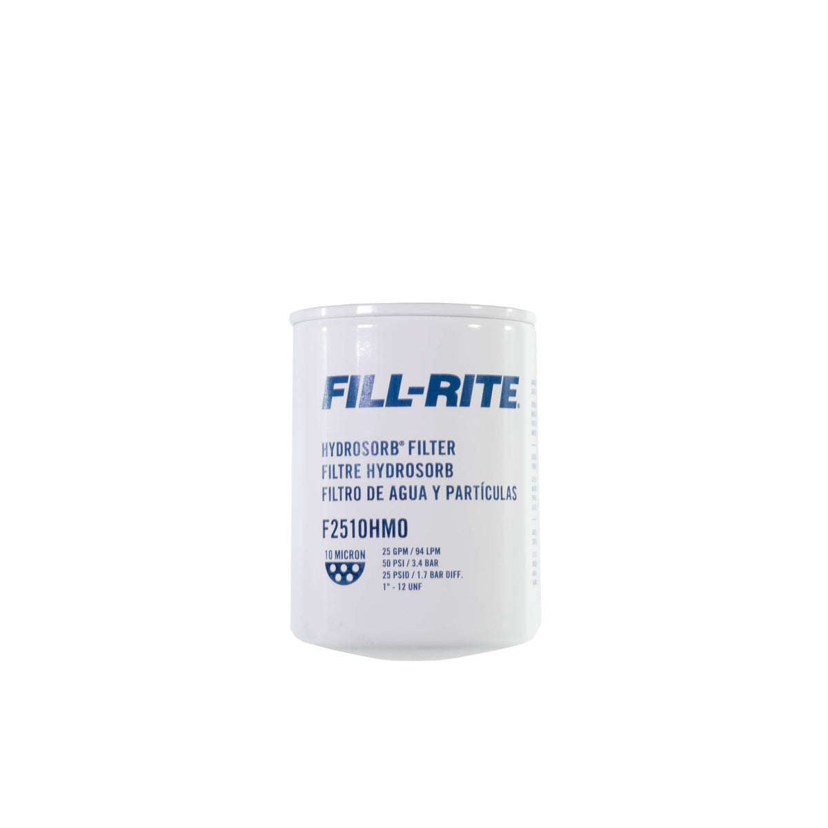 FILL RITE F2510HM0 Fill-Rite F2510HM0 10-Micron Water Detecting Fuel Filter – 25 GPM Diesel, Gasoline, B20 Biodiesel & E15 Ethanol Compatible