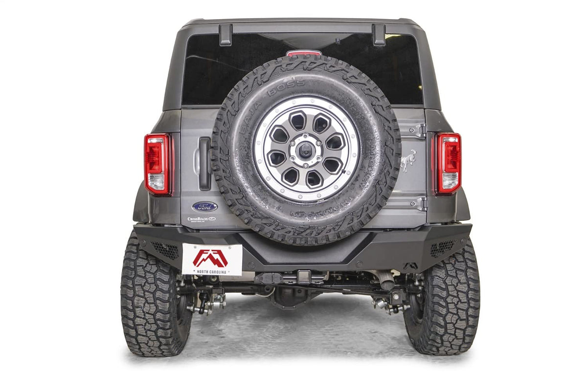 FAB FOURS FB21-Y5251T-1 Fab Fours FB21-Y5251T-1 Tire Carrier Relocation Bracket fits 21-23 Ford Bronco - 2 Stage Black Powder Coated