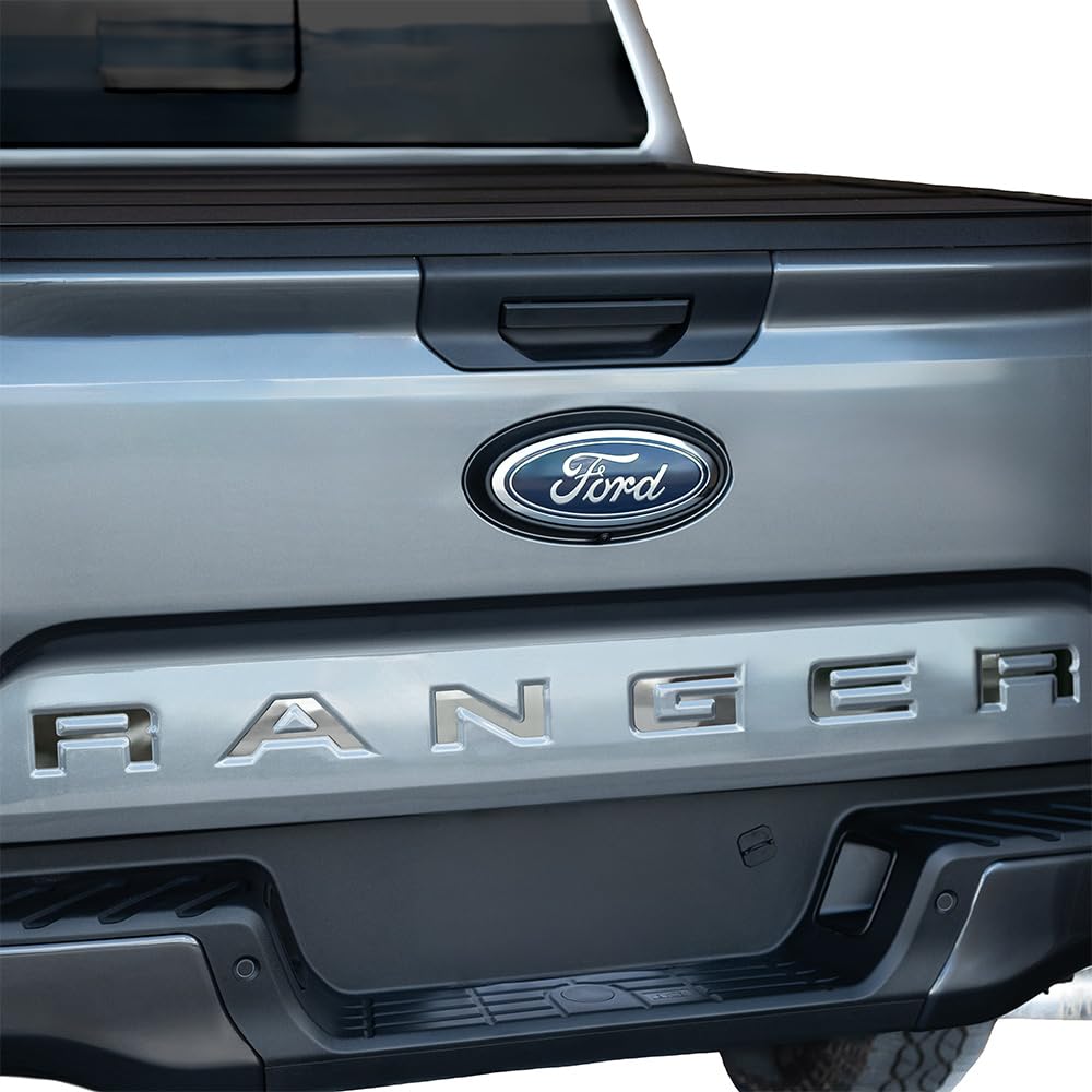 Putco 55563FD Putco Ford Ranger Tailgate Lettering Kit - Stainless Steel - Cut Lettering - Fits Ford Ranger 2024-2027