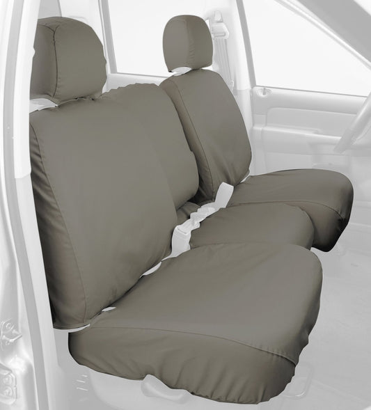 COVERCRAFT SS3351PCCT Covercraft Custom-Fit Front Bench SeatSaver Seat Covers - Polycotton Fabric, Misty Grey