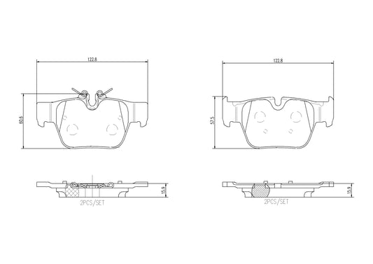 BREMBO P06117 Brembo P06117 BRAKE PAD