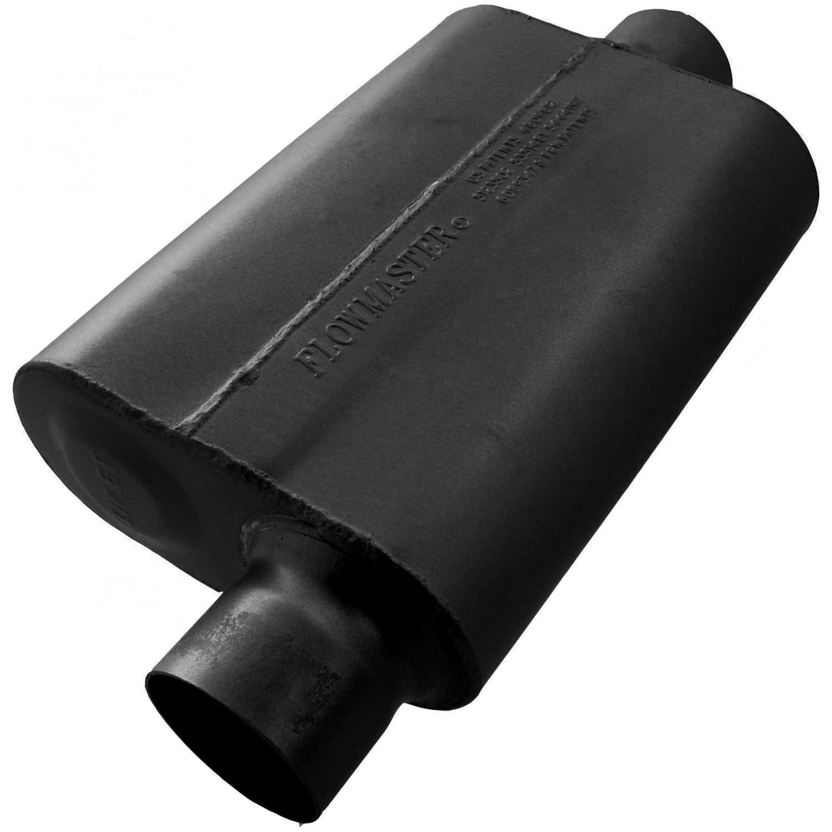 FLOWMASTER 943041 Flowmaster 943041 40 Delta Flow Muffler - 3.00 Offset In and 3.00 Center Out - Aggressive Sound