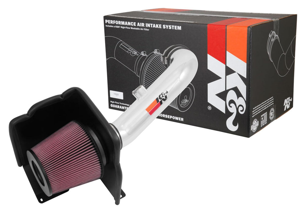 K&N FILTER 77-3101KP K&N Cold Air Intake System: High-Flow Air Filter, Increase Performance & Towing: Compatible with 2017-2019 Chervolet/GMC: Silverado, Sierra, 77-3101KP