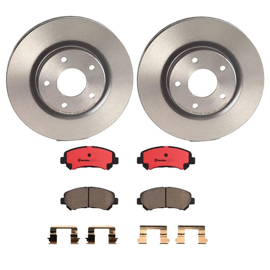 BREMBO KT00965 Brembo KT Series Premium Brake Kit (KT00965) for Nissan Rogue 2008-2013, Rogue Select 2014-2015 | High-Performance Brake Pads & Rotors | Direct OE Replacement
