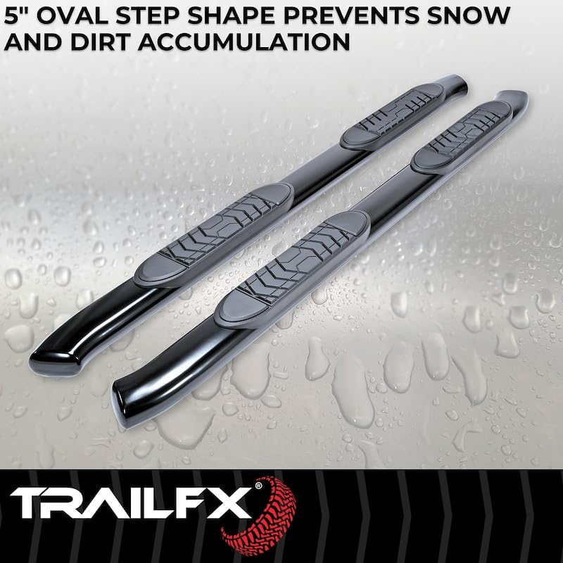TRAILFX A7064B Trailfx Trail FX A7064B 5" Oval Bent END BAR BLK