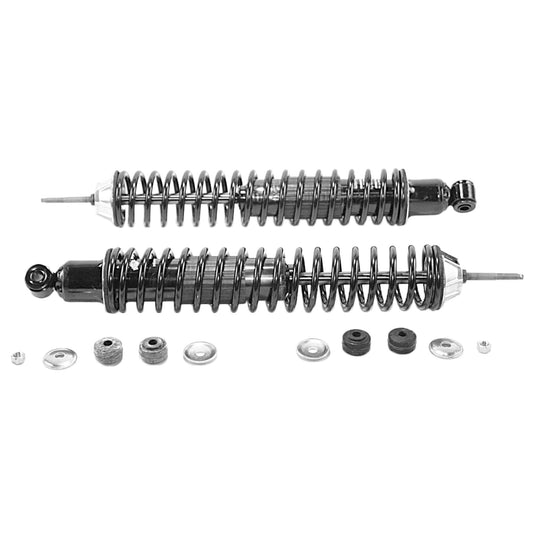 MONROE 58605 Monroe Load Adjusting 58605 Suspension Shock Absorber and Coil Spring Assembly Pack of 2 for Ford E-150