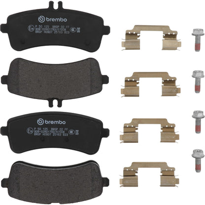 BREMBO P50125 Brembo P50125 Low-Met Rear Disc Brake Pad Set MERCEDES-BENZ OE# 0074200220
