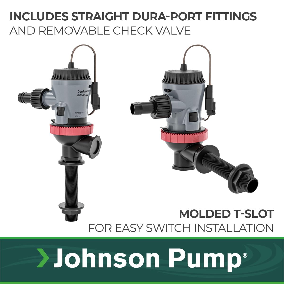 JOHNSON PUMP 10-13643-01 Johnson Pump 10-13643-01 Aqua O2 Flex Mount Aerator Pump - 800 GPH