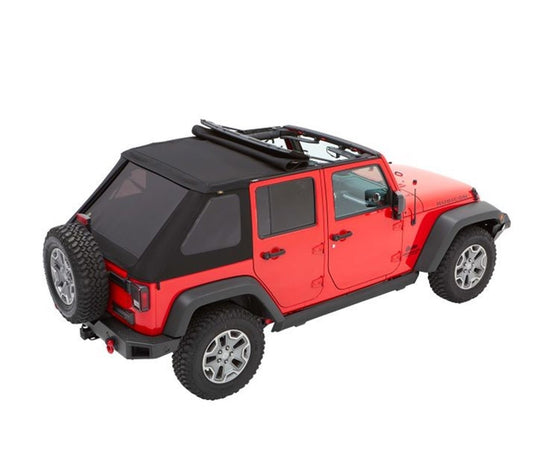 BESTOP 56853-35 Bestop Trektop Black Diamond 5685335 for Jeep Wrangler JK 4-Door 2007-2018