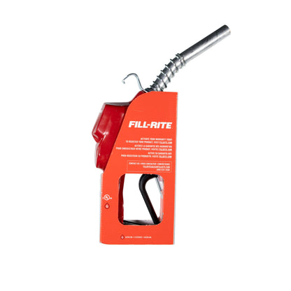 FILL RITE N075UAU10 Fill-Rite N075UAU103/4"" Auto Nozzle w/HookUnleaded GasolineRed 2.5-14.5 GPMEnd of Delivery Hose - 1 Each