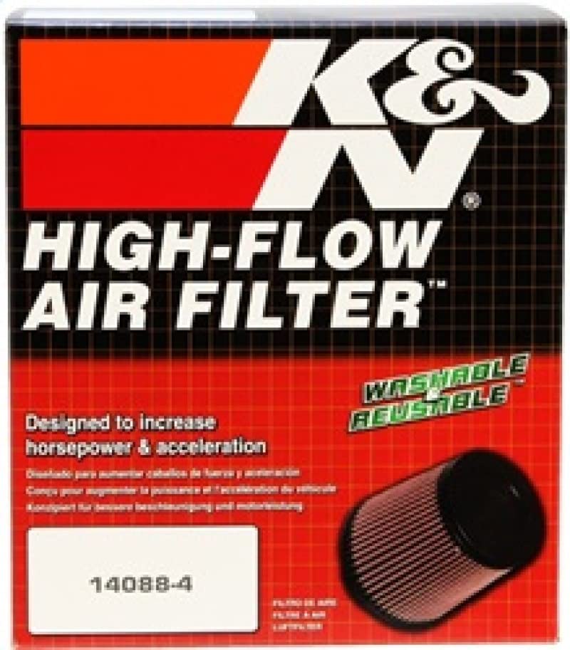 K&N FILTER RP-5113 K&N High-Flow Original Lifetime Universal Air Filter - Carbon Fiber Top: High Performance, Premium: Flange Diameter: 5 In, Filter Height: 5.625 In, Flange Length: 1 In, Shape: Round Tapered, RP-5113
