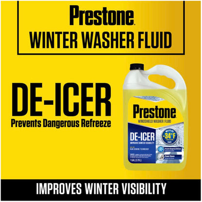 PRESTONE AS253 Prestone AS250 De-Icer / Winter Windshield Washer Fluid, 1 Gallon