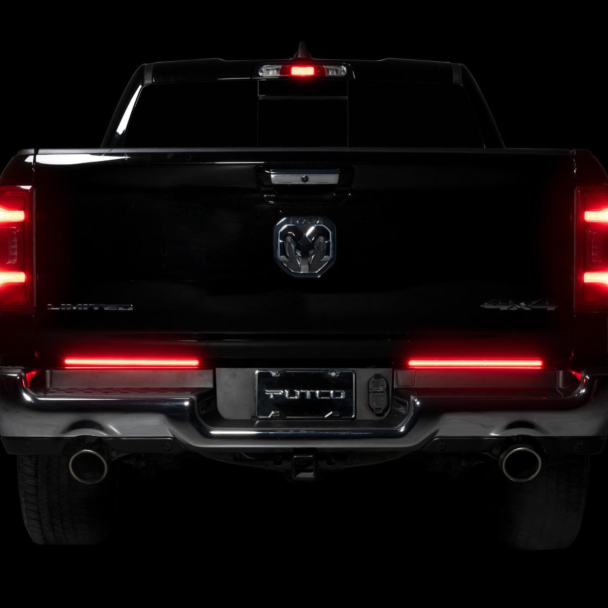 Putco 9201018-04 Putco 18" Pair Blade LED Tailgate Light Bar Red/White LEDs & Plug-N-Play Quick Connect Harness - Fits Jeep Wrangler 2007-2027 / Ram Truck 2019-2024