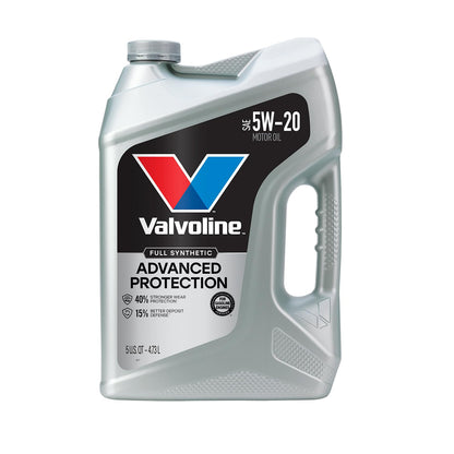 VALVOLINE 881147 Valvoline Advanced Full Synthetic SAE 5W-20 Motor Oil 5 QT