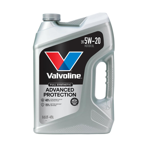 VALVOLINE 881147 Valvoline Advanced Full Synthetic SAE 5W-20 Motor Oil 5 QT