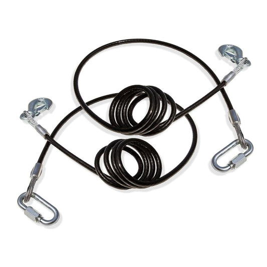 ROADMASTER 674 Roadmaster 674 Pair of Coiled Safety Double Hook Cables Compatible with Tow Bars & Towed Vehicles | 80" Long | 10,000 lb Capacity Per Pair | Provides Secure, Heavy-Duty Safety Connection During Towing