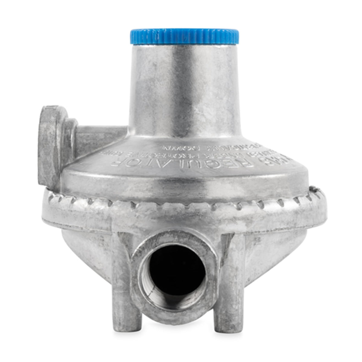 CAMCO 59333 Camco RV Propane Regulator 2 Stage Horizontal Mount with POL, 160000 BTU Gas Pressure Control Valve, 3/8 Inch NPT for Camper Trailer