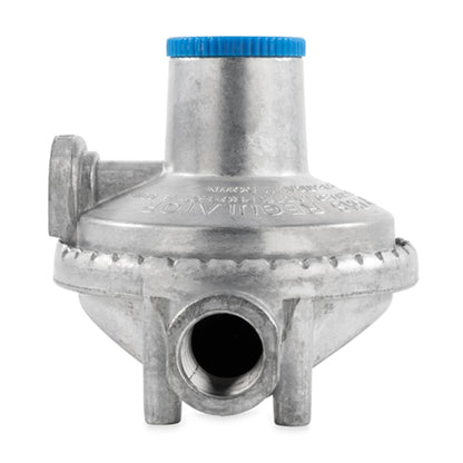 CAMCO 59333 Camco RV Propane Regulator 2 Stage Horizontal Mount with POL, 160000 BTU Gas Pressure Control Valve, 3/8 Inch NPT for Camper Trailer