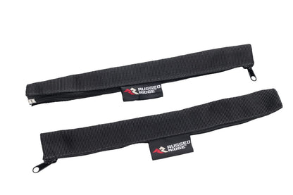 RUGGED RIDGE 12103.02 Rugged Ridge Door Limiting Straps for Jeep Wrangler/Gladiator | Nylon, Black | 12103.02 | Fits 2018-2025 Jeep Wrangler JL/JLU; 2020-2025 Jeep Gladiator JT - Front; 2007-2018 Wrangler JKU - Rear