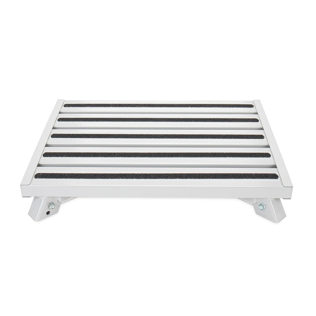 CAMCO 43677 Camco 43677 Fixed Height 19" x 14.5" Aluminum Platform Foldable Step Stool with Non-Slip Secure Rubber Feet and 1000 Pound Capacity