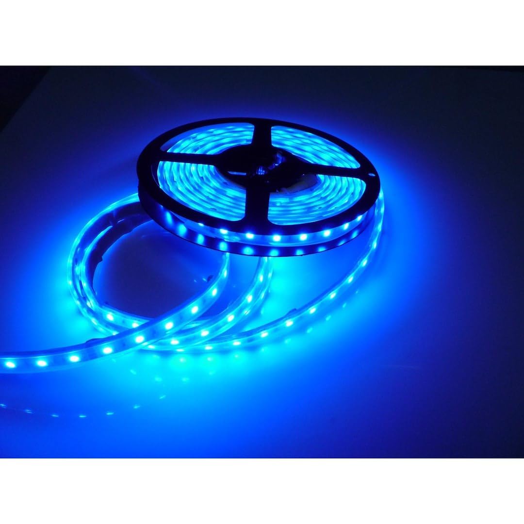 T-H MARINE LED-PBDK25B-DP T-H Marine Blue Pontoon Light Set Waterproof LED Pontoon Lighting Kit 12V 7.5m/25ft Submersible Flexible Strip Lights Fit 24'-30’ Boats - Blue