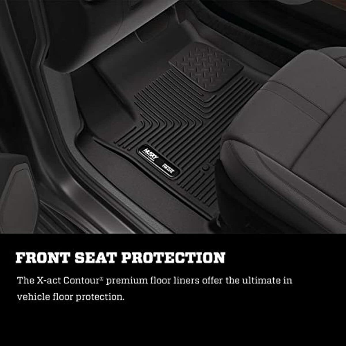 Husky Liners 52341 Husky Liners X-act Contour Floor Mats – Fits 2016 - 2018 Hyundai Tucson – Front Row, 2-pc Black - 52341