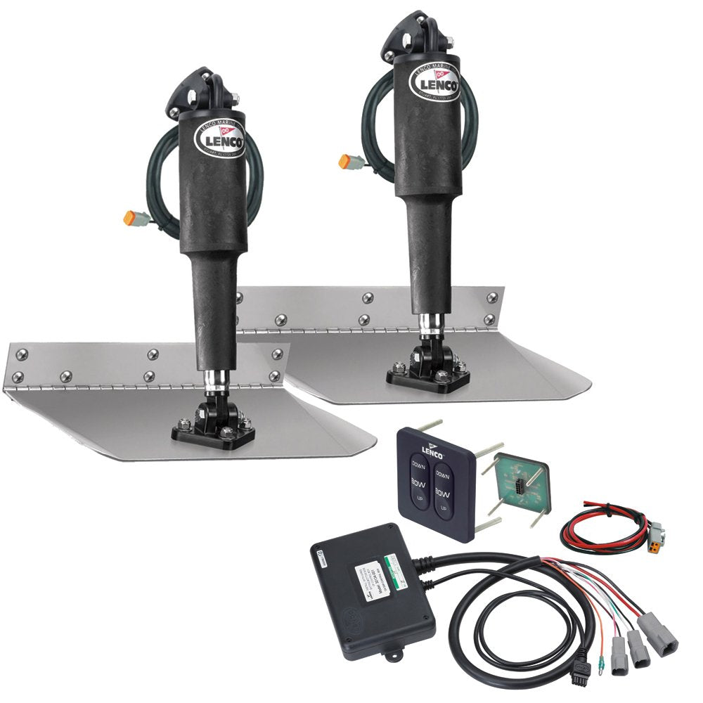 LENCO 15172-107 Lenco 12" X 30" Standard Mount Trim Tab Kit Without Switch
