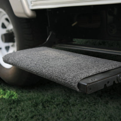 CAMCO 42925 Camco Wrap Around RV Step Rug - for Manual & Electric RV Steps - Easy Install, No Tools Required - Fits 18" Wide RV Steps - Weather-Resistant (42925)