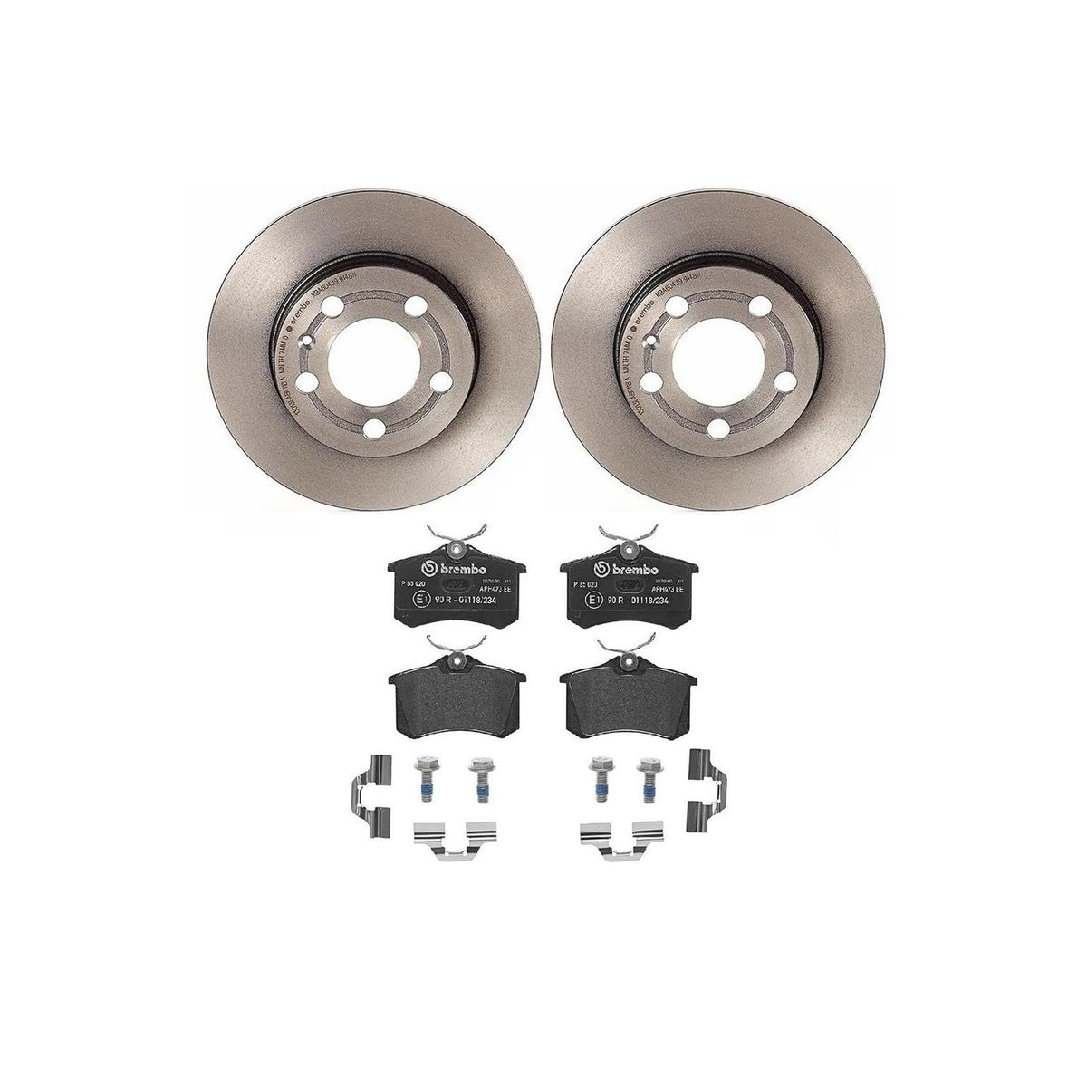 BREMBO KT04221 Brembo KT Series Premium Brake Kit (KT04221) for Audi TT Quattro 2000-2005 | High-Performance Brake Pads & Rotors | Direct OE Replacement