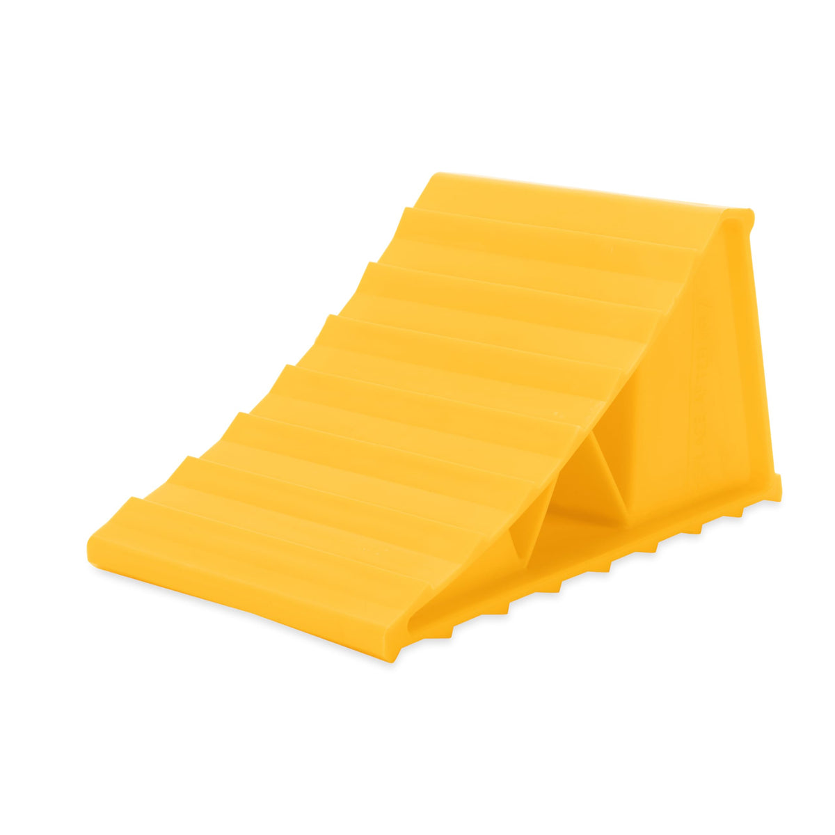 CAMCO 44412 Camco Standard Wheel Chock for Trailers & RVs - Heavy Duty Trailer Wheel Chock Constructed of Durable Plastic w/UV inhibitors - for Use w/Tires Up to 26-inches - Re-Hitch in Confidence - 44412
