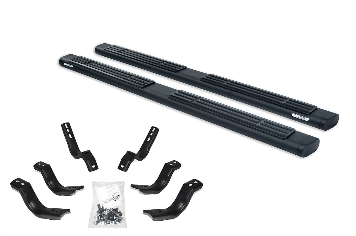 GO RHINO 686443587T Go Rhino 6" OE Xtreme Sidesteps & Brackets | Galvanized Steel, Textured Black | 686443587T | Fits 2022-2024 Toyota Tundra Crew Max Pickup