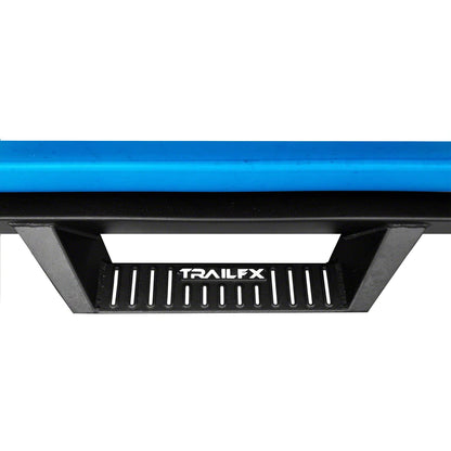 TRAILFX DHS012B TrailFX Drop Hoop Nerf Bars with Drop Down Steps for Jeep Wrangler JK 4 Door 2007-2018 Matte Black Powder Coated Steel Rocker Panel Mount with Mounting Hardware TrailFX DHS012B