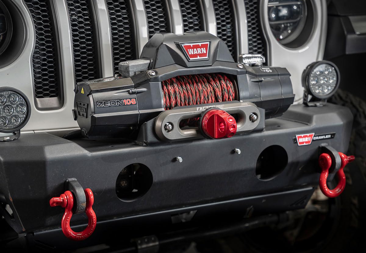FACTOR 55 00015-01 Factor 55 00015-01 Prolink Original Shackle Mount Replaces Winch Hook with a Stronger Shackle D-Ring Mount Max Load Rating 16,000 lb Ideal for 4x4 Off Road Adventures - Red.