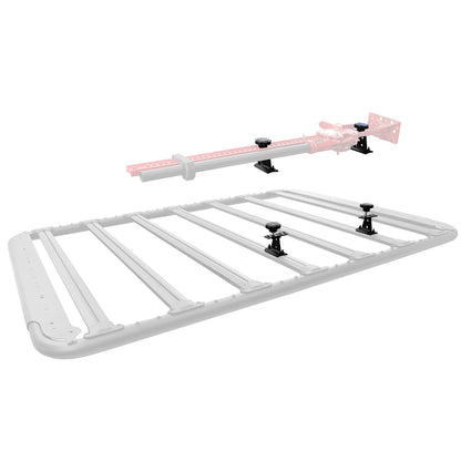 GO RHINO 5950060T Go Rhino Hi-Lift Jack Mount Brackets | Mild Steel, Textured Black | 5950060T