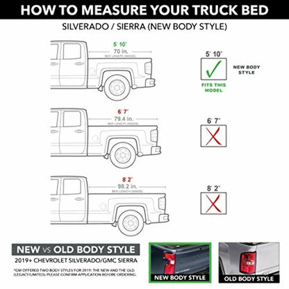 RealTruck UC1178L-G1W RealTruck UnderCover Elite LX One-Piece Truck Bed Tonneau Cover – UC1178L-G1W – Fits 2019 - 2021/2024 Chevy Silverado 1500 G1W(WA140X) - Abalone White (does not fit Carbon Bed) 5' 10" Bed (69.9")