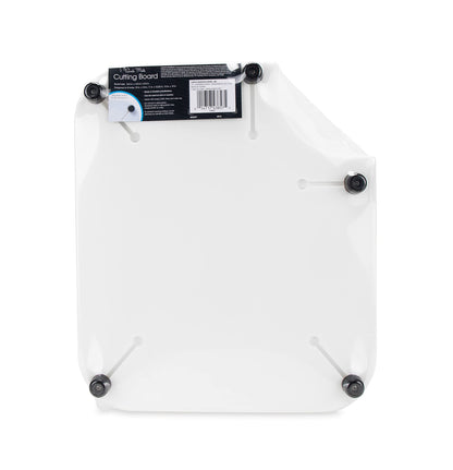 CAMCO 43857 Camco Camper/RV Sink Mate Cutting Board | Features Built-In Juice Groove & Cut Corner for Scrap Disposal | Designed w/Adjustable Rubber Feet for Different Sink Sizes | Expand Kitchen Workspace (43857)
