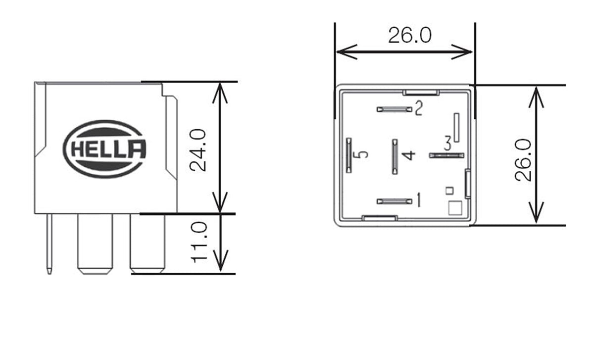 HELLA 007903001 Hella 007903001 Relay 24V 10/20A Spdt Res